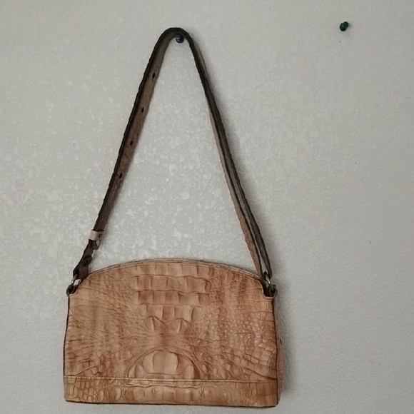 Brahmin Tan Embossed Leather Shoulder Bag - Picture 4 of 14